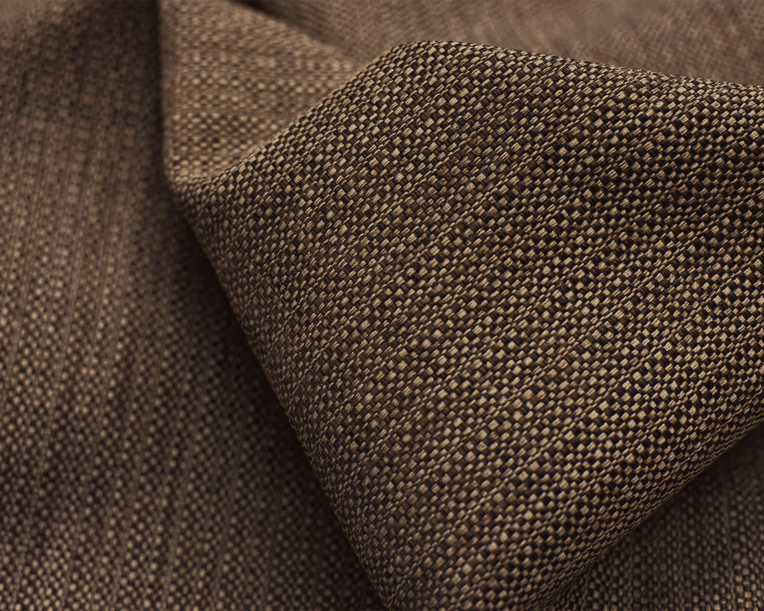E703 Gold And Dark Brown Woven Geometric Upholstery Fabric